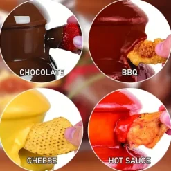 Elektrisk Chokladfondue Fontän – 3 Våningar, Rostfritt Stål, Smälter Choklad, Smör, Karamell – Perfekt För Fester, Bröllop Och Evenemang
