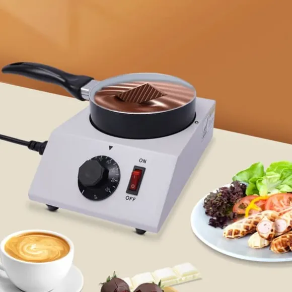 Elektrisk Chokladsmältare, Non-Stick Keramik, Snabb Uppvärmning, Kompakt Design