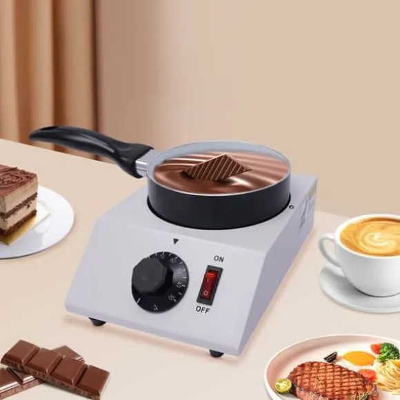 Elektrisk Chokladsmältare, Non-Stick Keramik, Snabb Uppvärmning, Kompakt Design