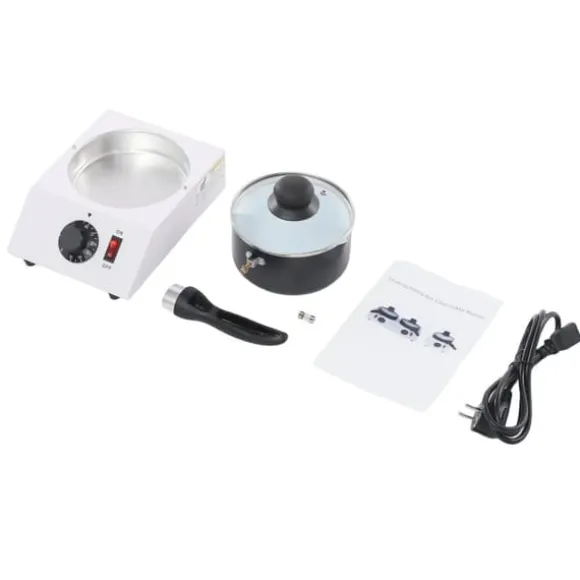 Elektrisk chokladsmältare - tempereringsmaskin - 40 W - 1 skål - 30–85 °C justerbar - 220–230 V, 50–60 Hz - svart