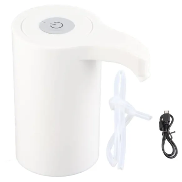 Elektrisk dricksvattenflaskpump Bärbar intelligent vattendispenser USB-laddningsvattenflaskpump