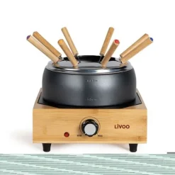 Elektrisk fondueset - LIVOO - DOC287 - 800W - 2L - 8 personer - Justerbar termostat - PFAS-fri non-stick-gryta