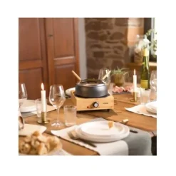 Elektrisk fondueset - LIVOO - DOC287 - 800W - 2L - 8 personer - Justerbar termostat - PFAS-fri non-stick-gryta
