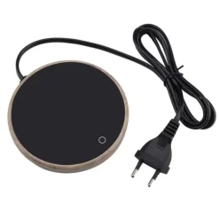 Elektrisk kaffekoppsvärmare för kontorshem - träkorndesign (EU-kontakt)