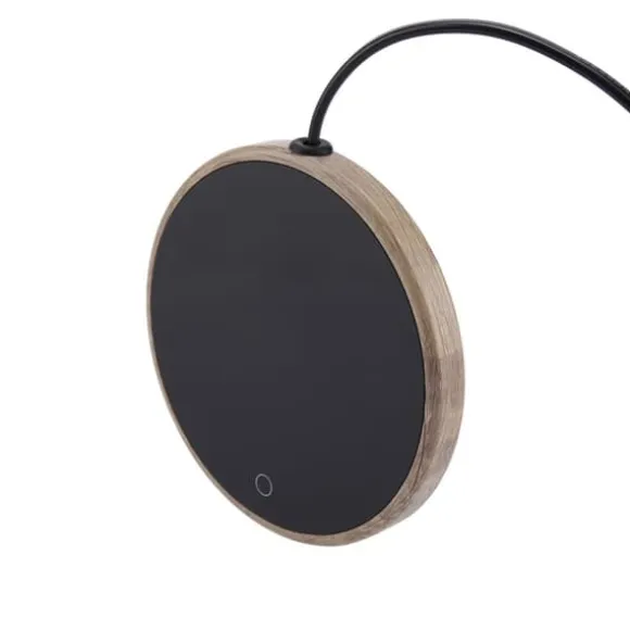 Elektrisk kaffekoppsvärmare för kontorshem - träkorndesign (EU-kontakt)