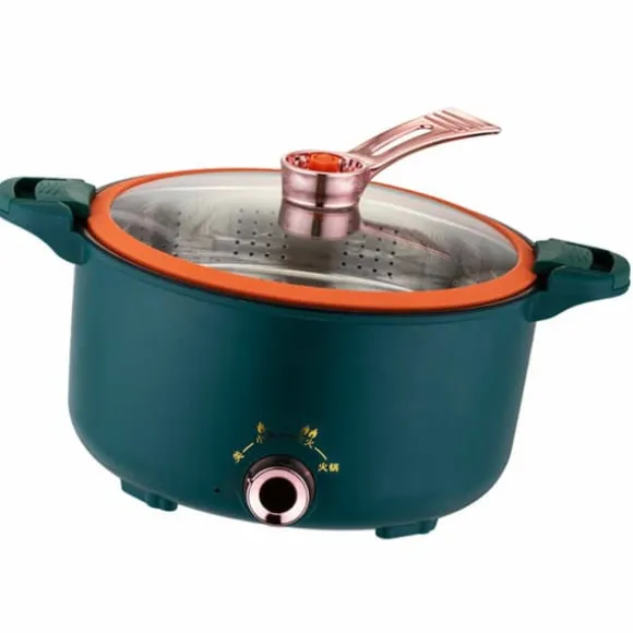 Elektrisk kokkärl Multifunktionell nudlar spis Stor kapacitet Hot Pot Anti Stick Stekpanna