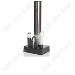 Elektrisk korköppnare - TD® - Automatisk med induktion - Svart - Långsam design - 24,2 cm