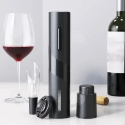 Elektrisk korkskruv - INN - Modell med torra batterier - Silver - ABS - Multifunktionell
