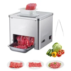 Elektrisk Köttskärare 550W, Kommersiell Skärmaskin, Kraftfull & Effektiv, Ideal för Köttbearbetning