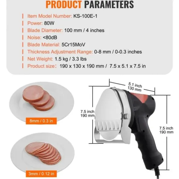 Elektrisk shawarmakniv, turkisk döner kebab köttskärare med 2 blad, perfekt för snabb och enkel matlagning!