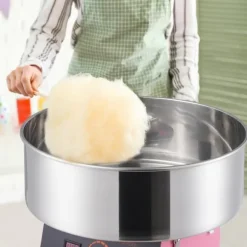 Elektrisk Sockervaddsmaskin 1000 W, Kommersiell Candy Floss Maker med Rostfritt Stålskål och Sockerskopa, Perfekt för Fest och Event