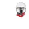 Elektrisk Sockervaddsmaskin, 1000W Effekt, 3,5 Ounce Kapacitet,Röd med lock