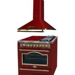 Elektrisk spis - Kaiser - HC 93655 IRotEm - 90 cm - Induktion - Fläkt A 9315 Röd