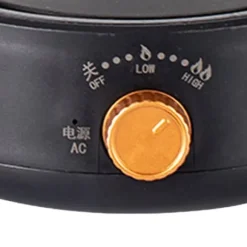 Elektrisk tespis Multifunktionell Mini Anti Torrbränning Snabb uppvärmning Elektrisk kokplatta för kontorshem CN-kontakt 220V Svart