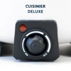 Elektriskt fondueset - ALPINA - Deluxe Cook - 800W - 2L non-stick Caquelon - 6 gafflar i rostfritt stål