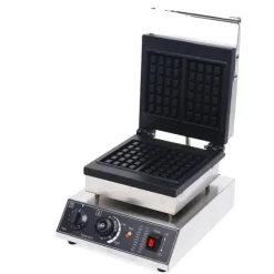 Elektrisk Våffeljärn, 2000W Effekt, Justerbar Temperatur och Timer,2