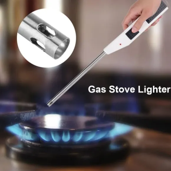 Elektronisk Kök Gasspis Tändare Spark Starter Ugn BBQ Säkerhetständare (Svart)