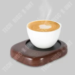 El-elektrisk kaffevärmare - TD® - 3 hastigheter - Termostat - 20W - Elegant trädesign