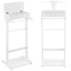 [en.casa]® Klädbetjänt-43,5x34,5x110cm-furu-vit