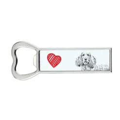 Engelsk Cocker Spaniel - flasköppnare med en hund, personlig kylöppnare, unik present till en man från Art-Dog