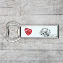 Engelsk Cocker Spaniel - flasköppnare med en hund, personlig kylöppnare, unik present till en man från Art-Dog