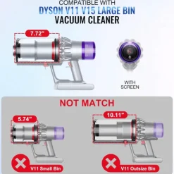 Ersättningsdammsugare + Filter för Dyson V11, V15, SV14, SV15, SV22 Dammsugare