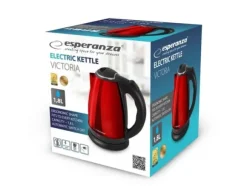 Esperanza EKK113R vattenkokare 1,8 L Svart, Röd 1800 W