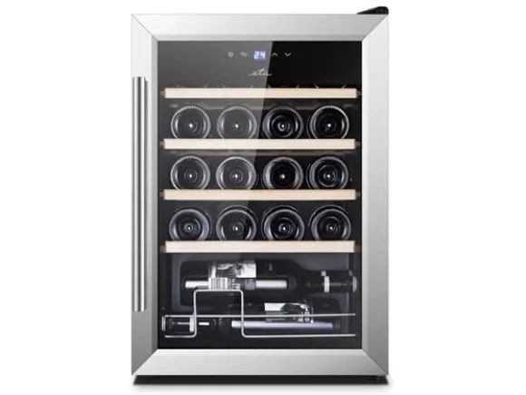 ETA ETA953190010GN - Vinkylare - bredd: 43 cm - djup: 45 cm - höjd: 63.8 cm - 53 liter - Klass G - svart