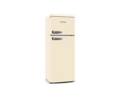 ETA Storio ETA253390040E - Kylskåp/frys - toppfrys - bredd: 55.2 cm - djup: 62.1 cm - höjd: 148.2 cm - 215 liter - Klass E - beige