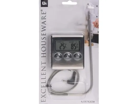 Excellent Houseware kötttermometer för kök elektronisk sond universal