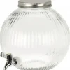 Excellent Houseware Rund vattendispenser, glas, 5500 ml
