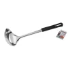 Fackelmann Food and More soppsked 30 cm svart PP/rostfritt stål