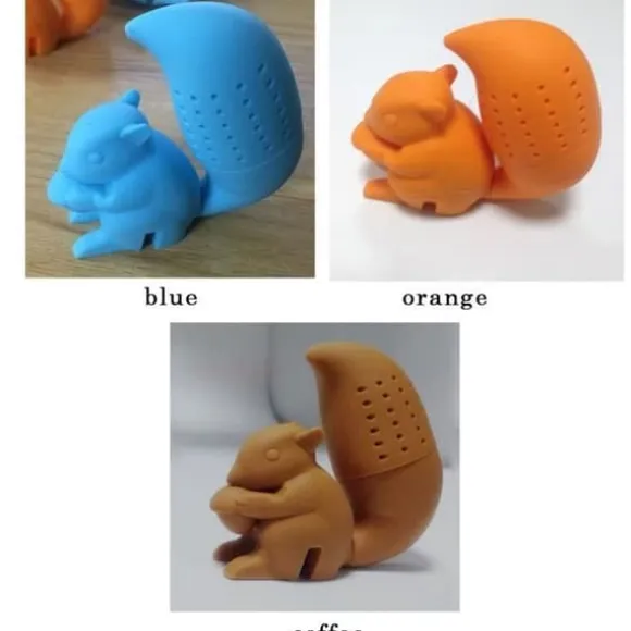 Filter Diffuser Te Infuser Ekorrsil Örtpåsar Kryddkopp Blå