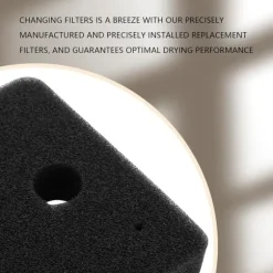 Filter till 9164761 torktumlare värmepumpstorktumlare, 4 st svampfilter för torktumlare 208 x 156 x 30 mm, luddfilter skumfilter svampfilter