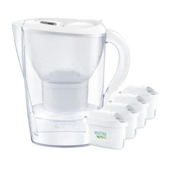 Filtrerkaraff - BRITA - Marella XL - 3,5 Liter - 4 Maxtra Pro-filter - Vit