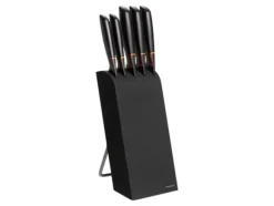 Fiskars - Knivblock och knivuppsättning - 5 st.