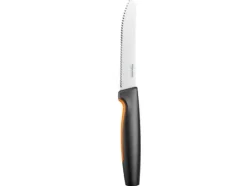 Fiskars 1057558, Knivuppsättning, Rostfritt stål, Rostfritt stål, Svart, Ergonomisk, Mjukt grepp, Finland