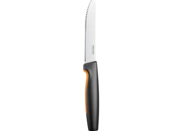 Fiskars 1057558, Knivuppsättning, Rostfritt stål, Rostfritt stål, Svart, Ergonomisk, Mjukt grepp, Finland