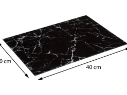 Five_S_Smart Cutting Bd 30X40 Glass Blk Mar