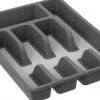 5five Bestickorganisatör för låda, 5 fack, 26,5 x 36,5 x 5 cm