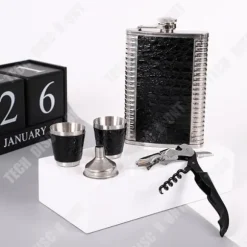 Flask - TD® - Vinkanna - Rostfritt stål - Portabel - Modern och enkel