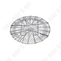 Fällbar Salladskorg - TD® - Rostfritt Stål - Silver - 23,5 cm - 9,5 cm