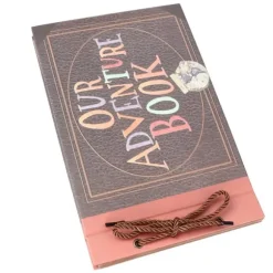 Fotoalbum DIY Vintage Tether Loose Leaf Picture Scrapbook för inspelning av bröllopsresor