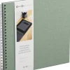 Fotoalbum Soft Teal med vita blad 35x31,5cm Bigso Box of Sweden