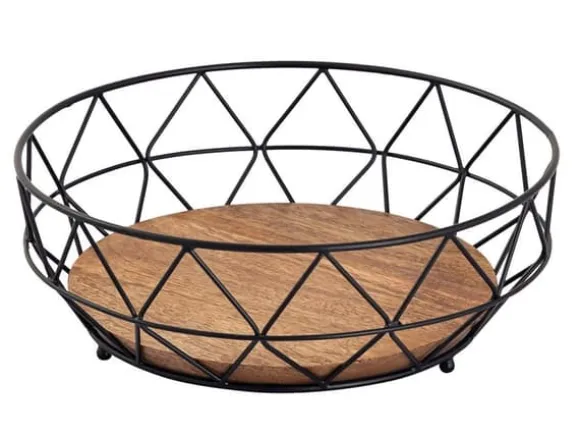Fruktkorg metallbröd korg frukt skål runt neo Ø 28 cm