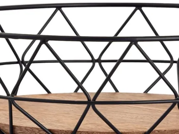 Fruktkorg metallbröd korg frukt skål runt neo Ø 28 cm