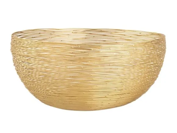 Fruktskål Ø 30 cm h 15 cm Brödkorg trådstruktur