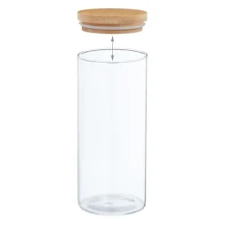 Förvaringsburkar Set, 22x10 cm, Transparent