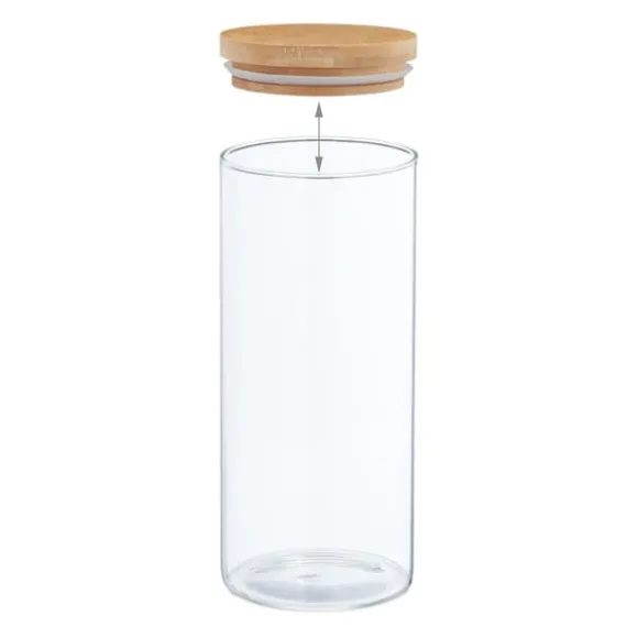 Förvaringsburkar Set, 22x10 cm, Transparent