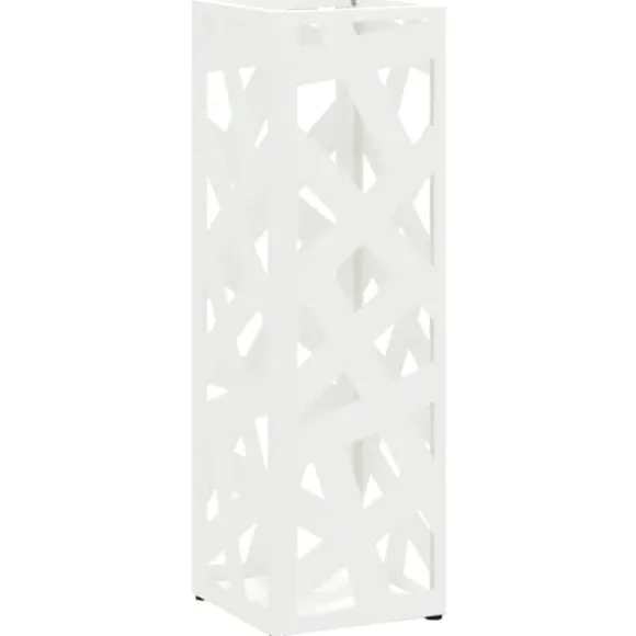Förvaringskrok & Ställ Vit 15.5 x 15.5 x 49 cm Metall